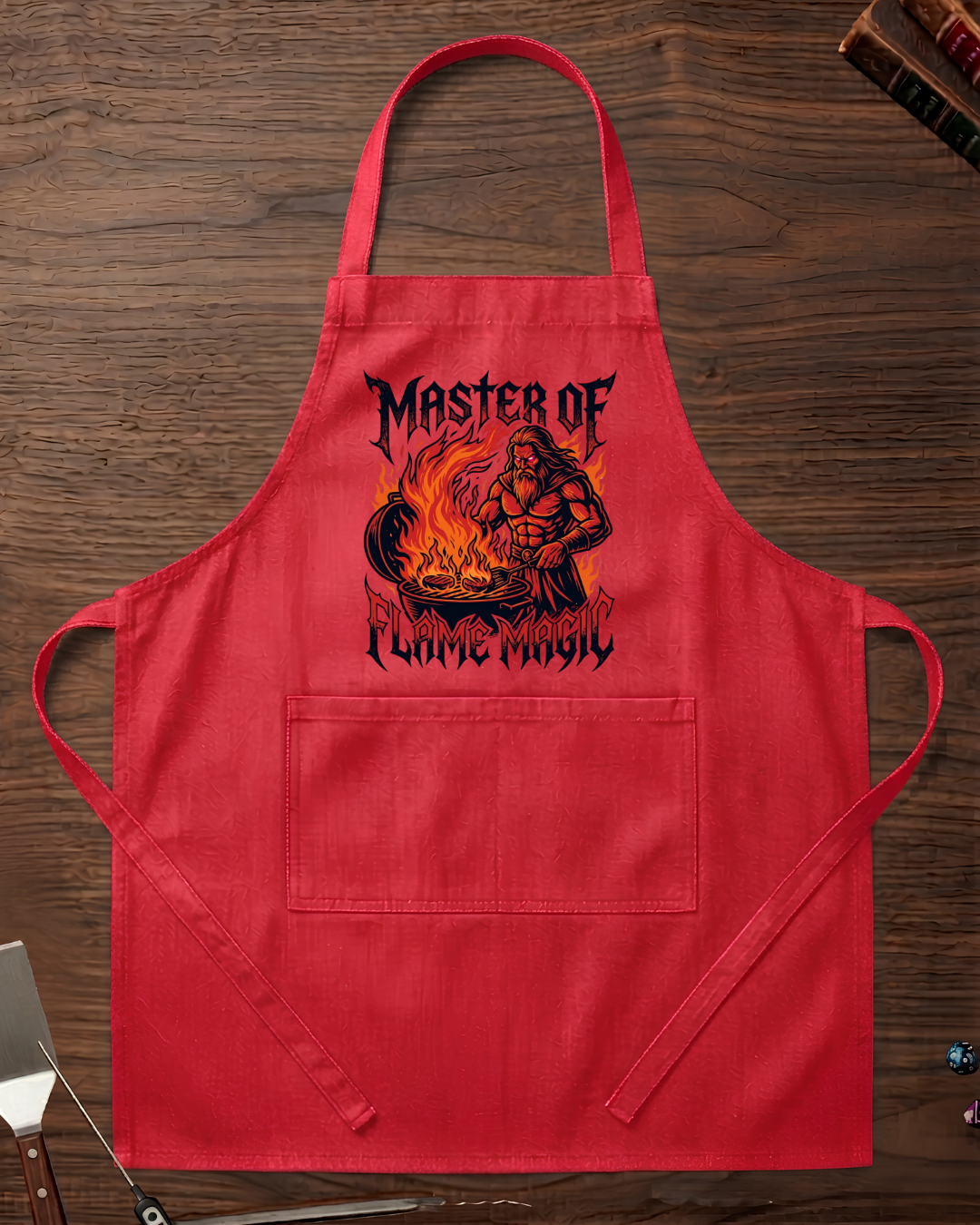 Master Of Flame Magic Organic Apron