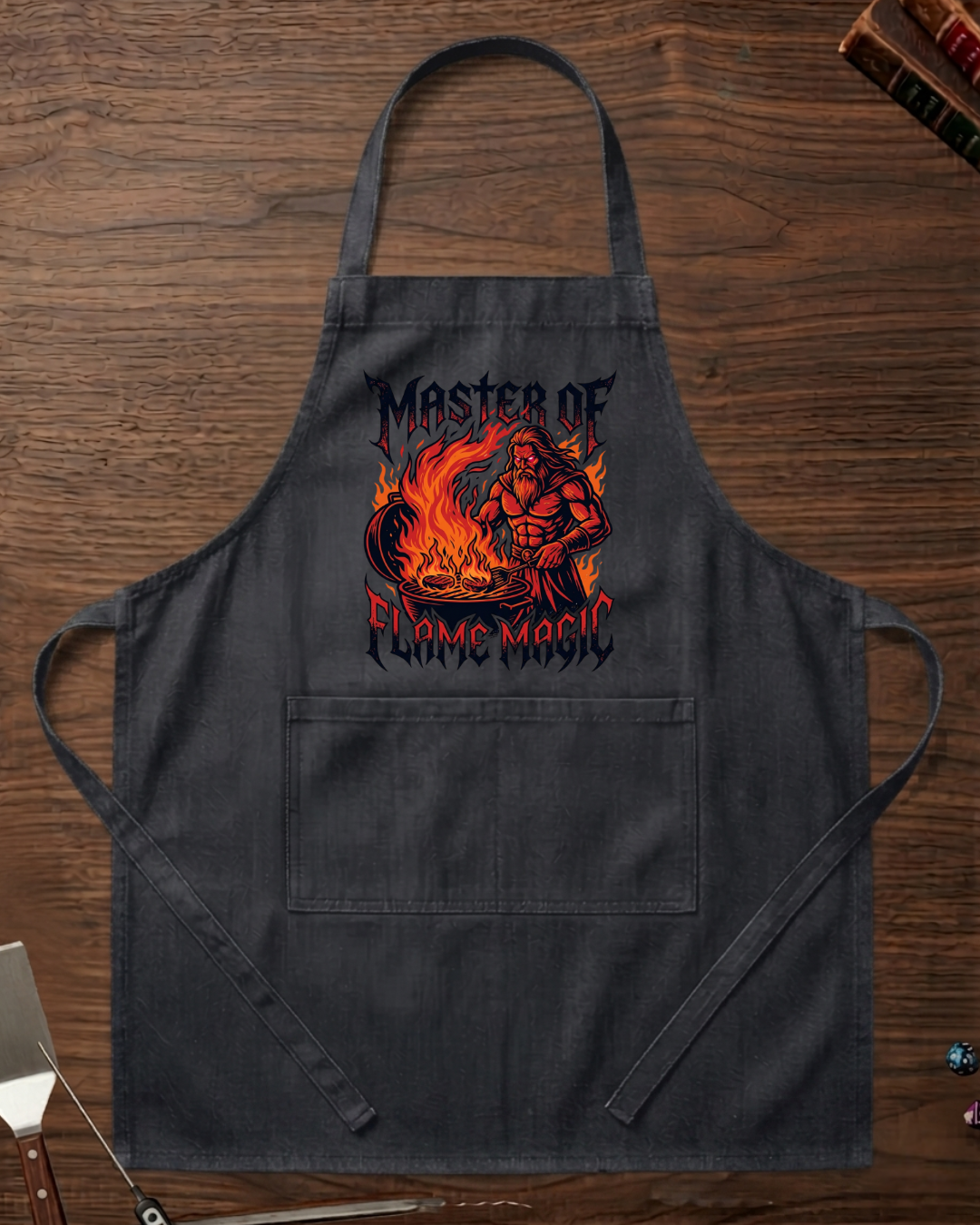 Master Of Flame Magic Organic Apron