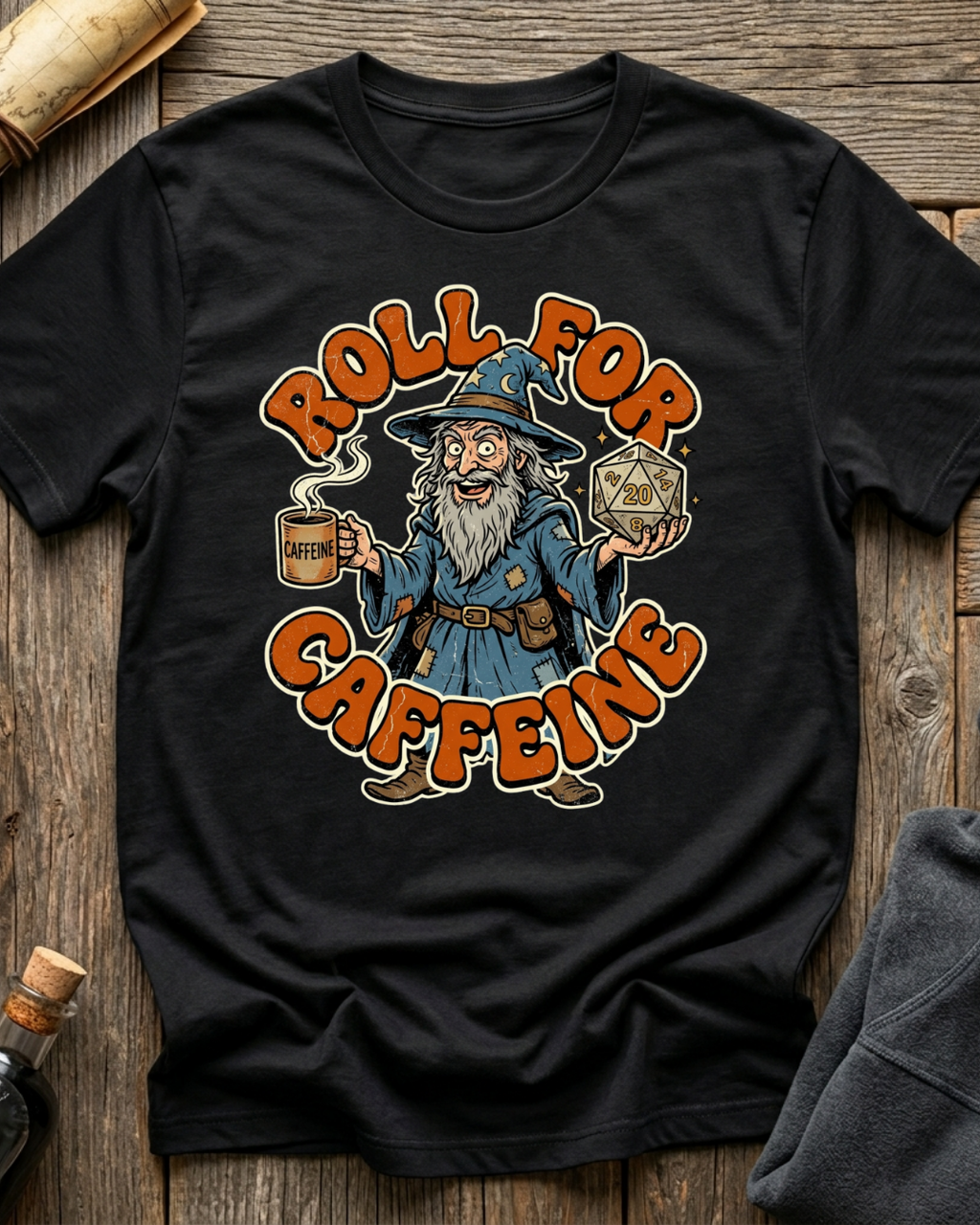 Roll for Caffeine T-Shirt