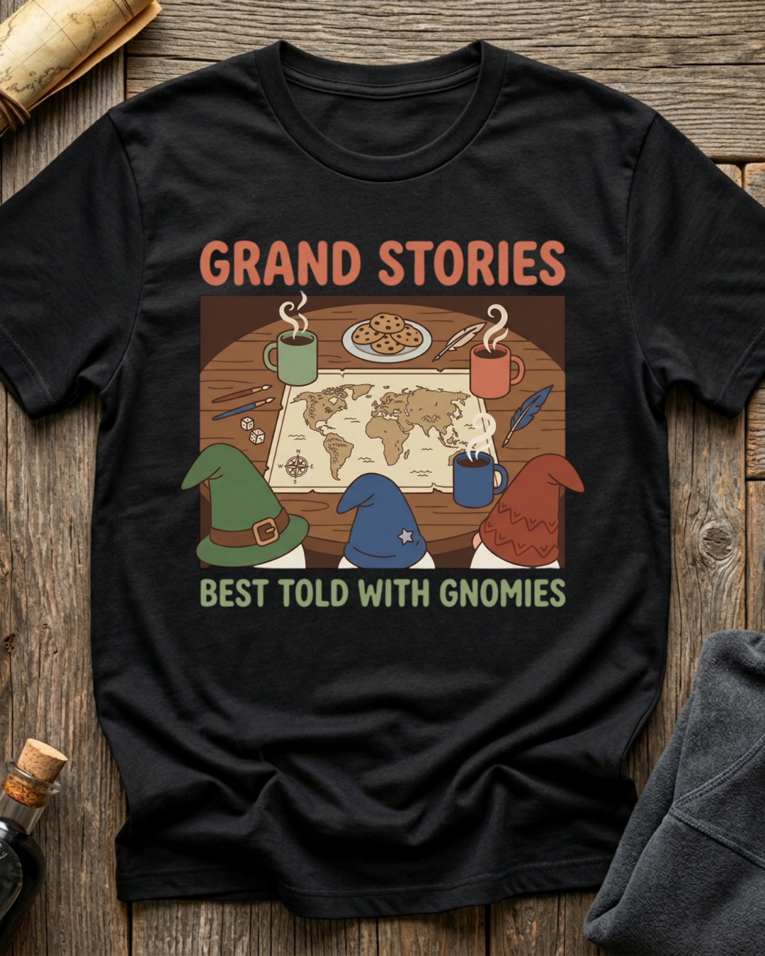 Grand Stories Best Told With Gnomies T-Shirt