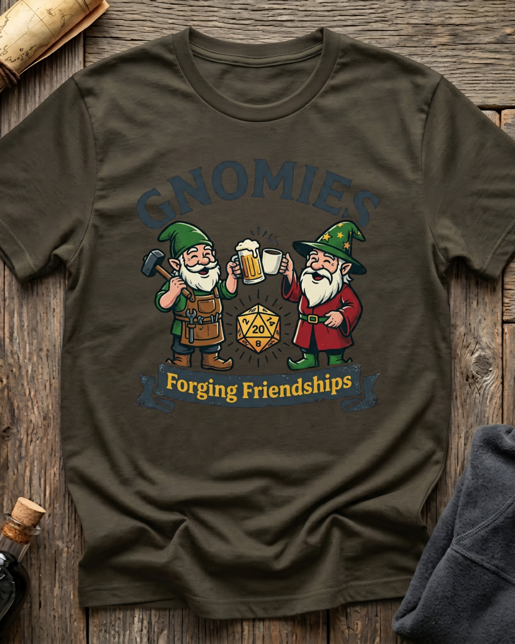 Gnomies Forging Friendships T-Shirt