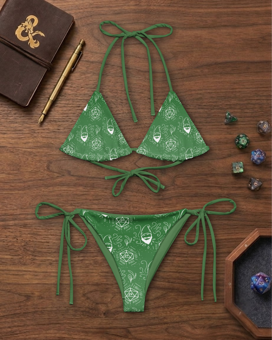 Green Random Encounter String Bikini