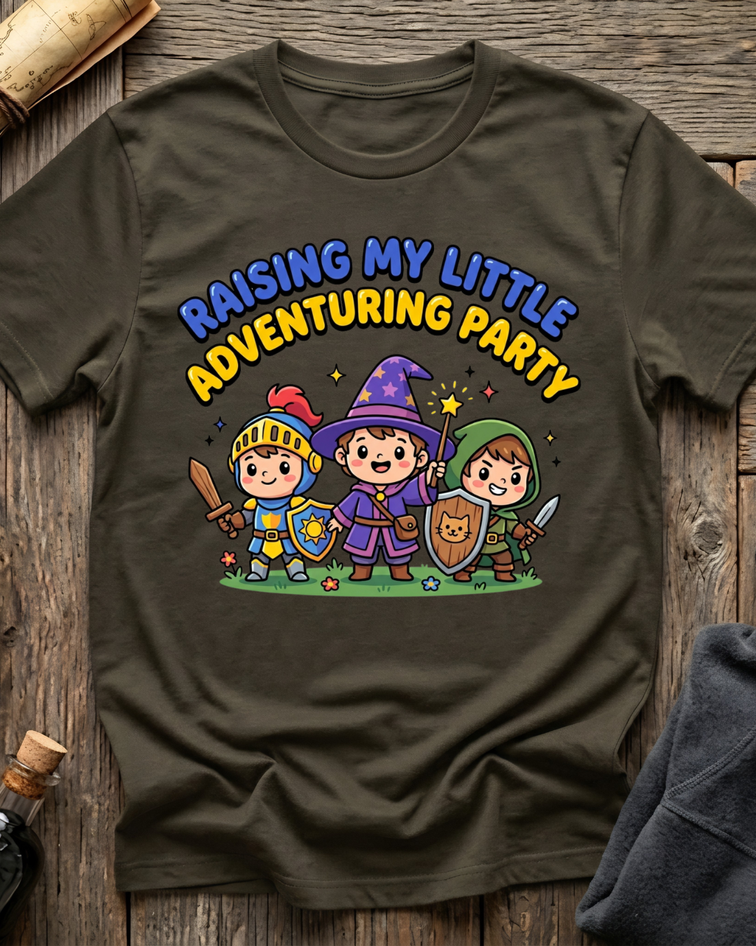 Raising My Little Adventuring Party T-Shirt