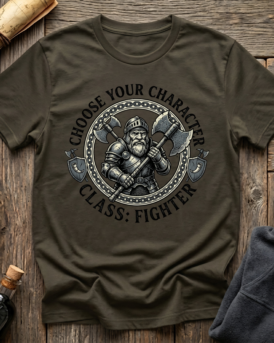 Choose Your Character Class: Fighter T-Shirt
