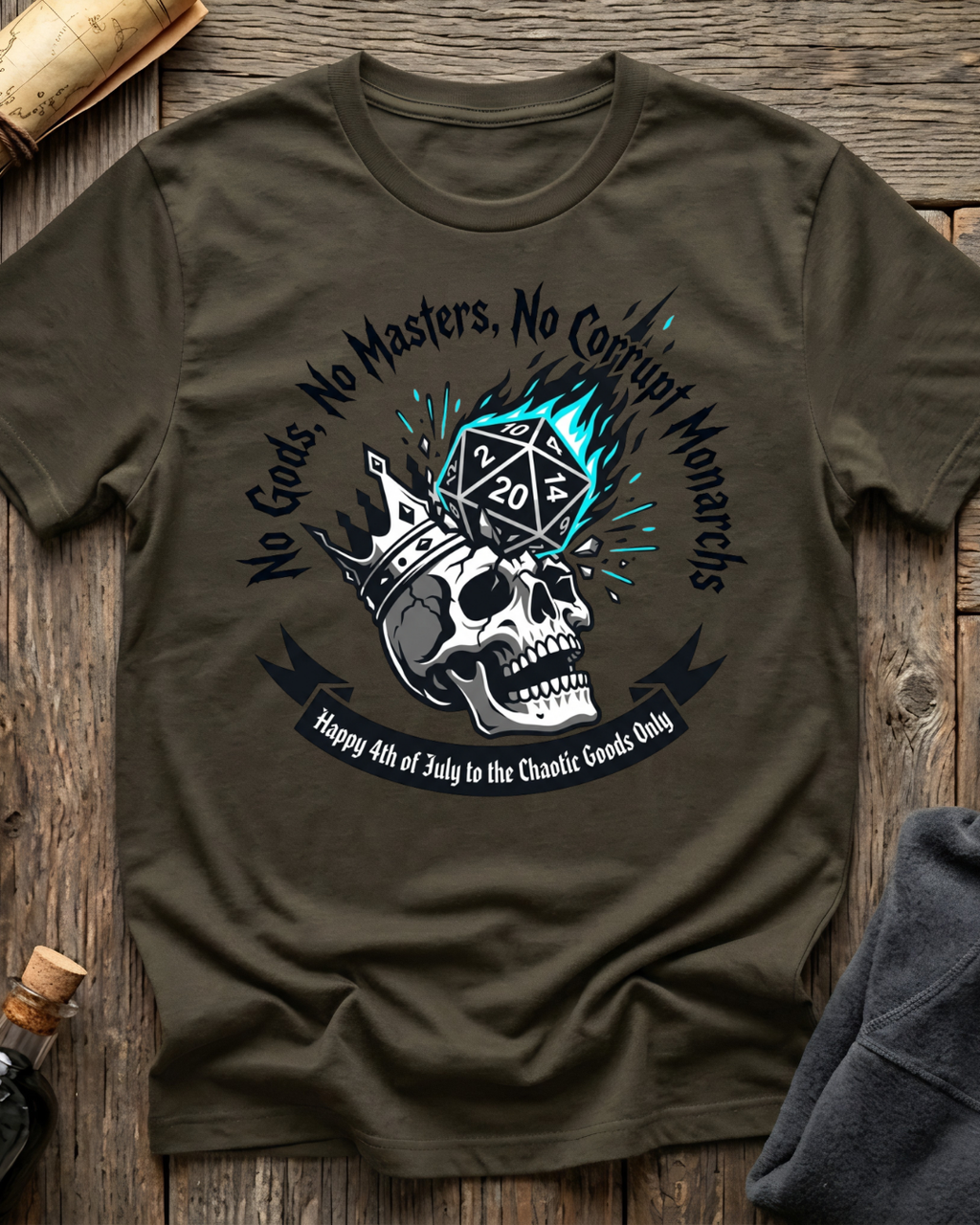 No Gods, No Masters, No Corrupt Monarchs T-Shirt