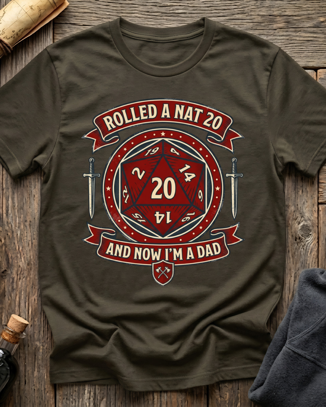 Rolled A Nat 20 And Now I'm A Dad T-Shirt