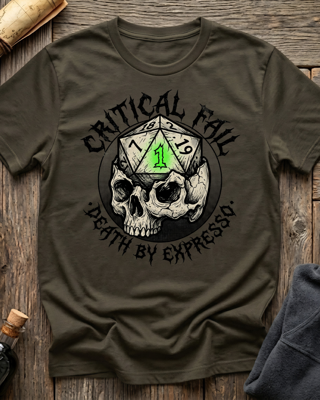 Critical Fail - Death by Espresso T-Shirt