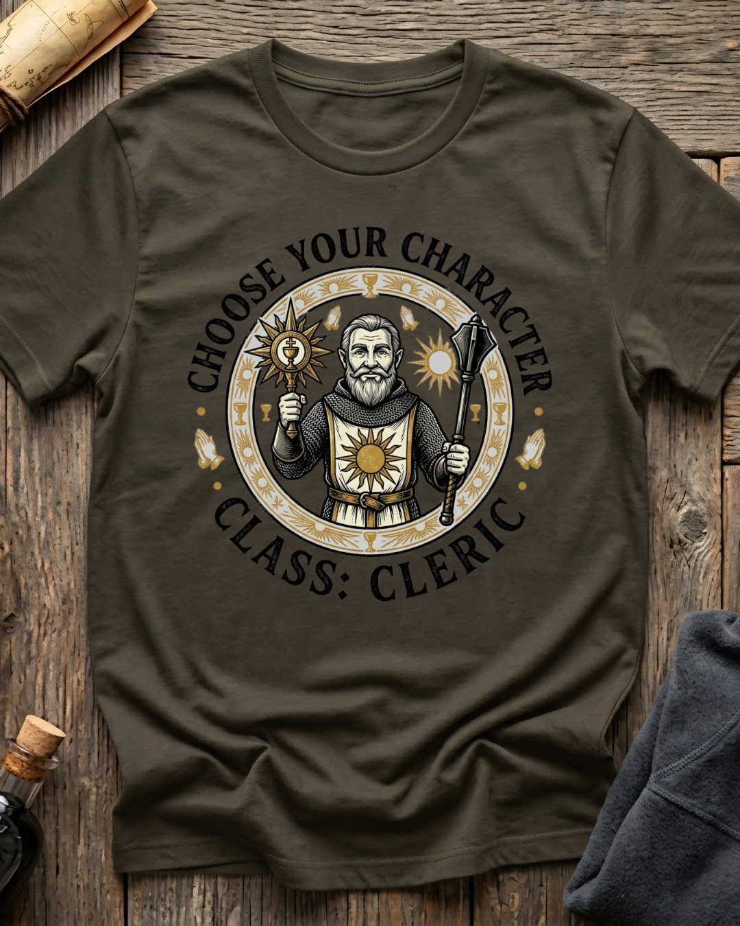 Choose Your Character Class: Cleric T-Shirt