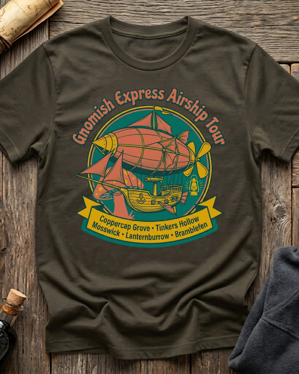 Gnomish Express Airship Tour T-Shirt