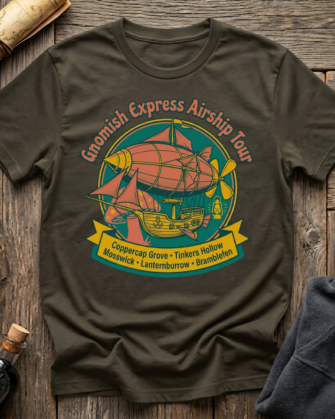 Gnomish Express Airship Tour T-Shirt