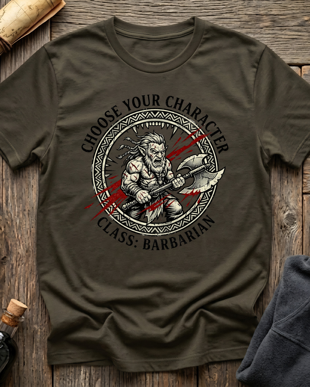 Choose Your Character Class: Barbarian T-Shirt