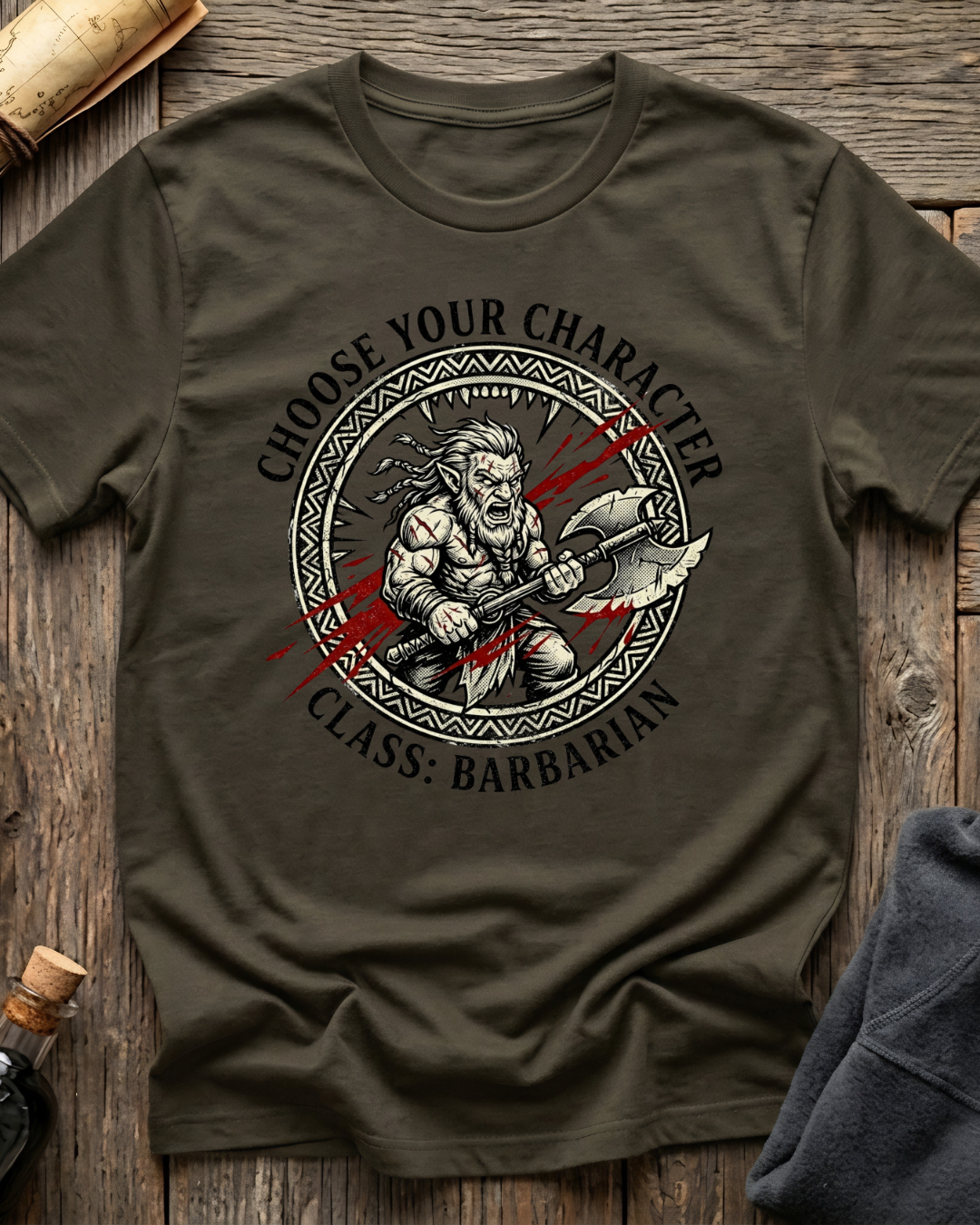 Choose Your Character Class: Barbarian T-Shirt