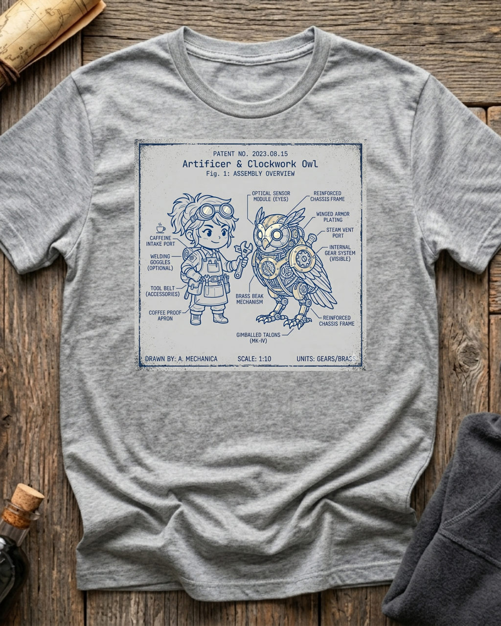 Artificer & Clockwork Owl T-Shirt