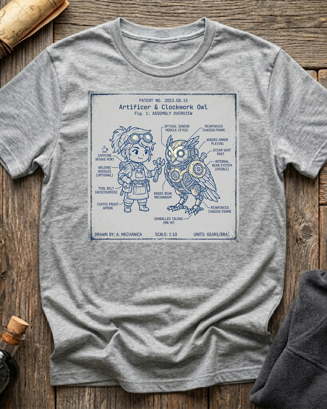 Artificer & Clockwork Owl T-Shirt
