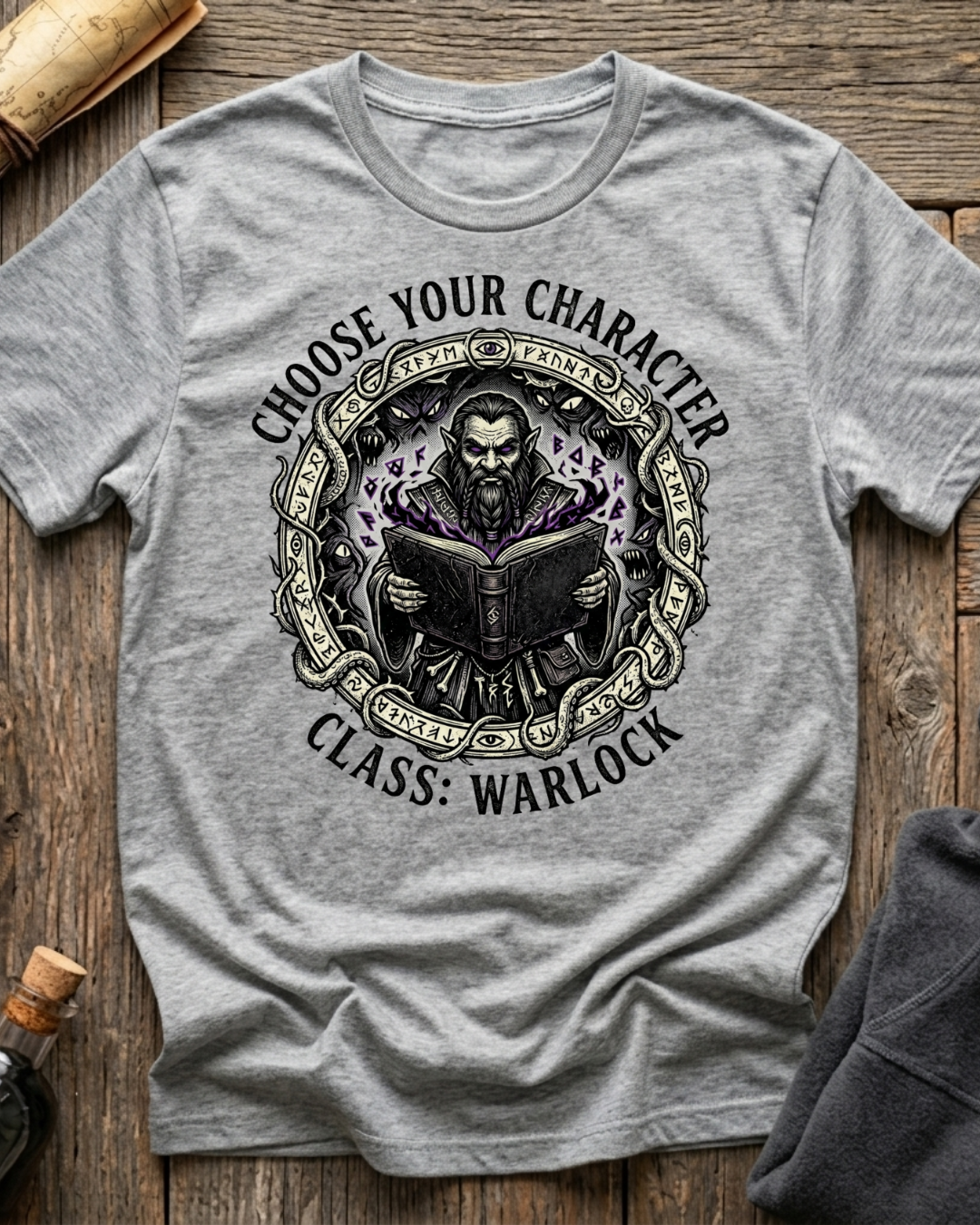Choose Your Character Class: Warlock T-Shirt