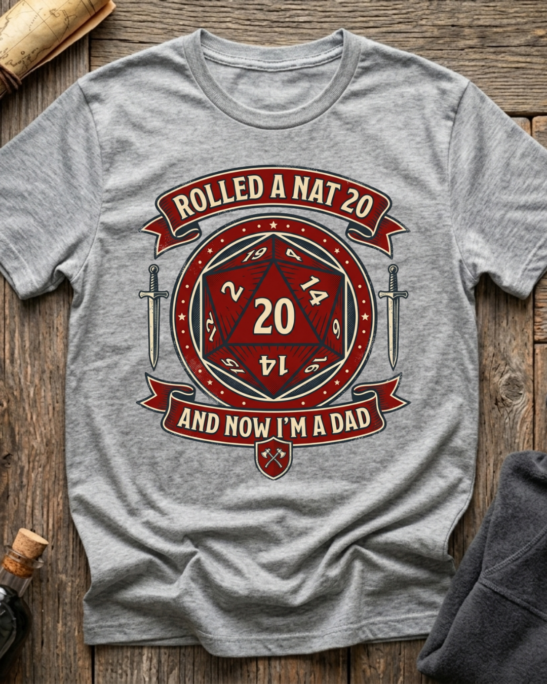 Rolled A Nat 20 And Now I'm A Dad T-Shirt