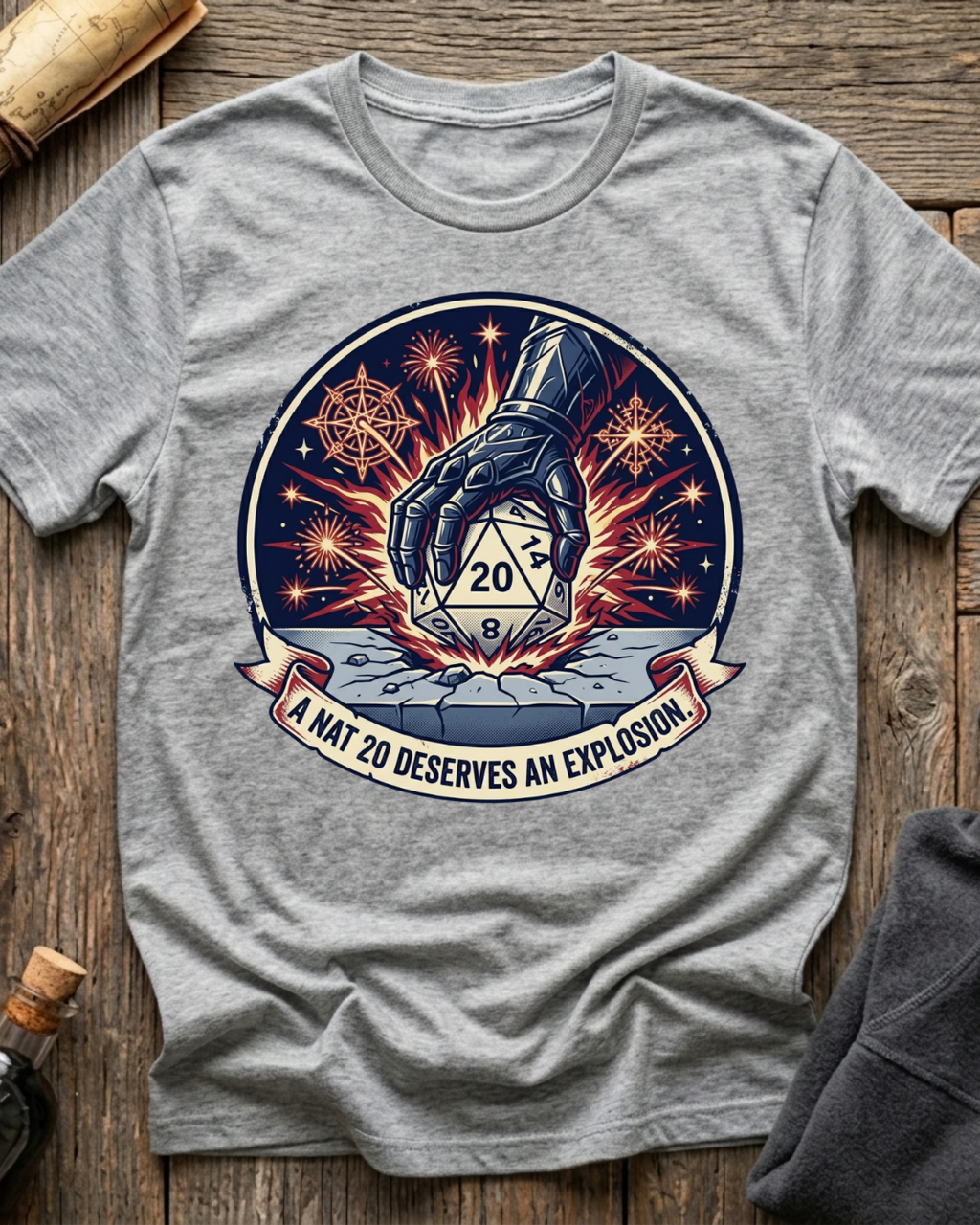 A Nat 20 Deserves An Explosion T-Shirt