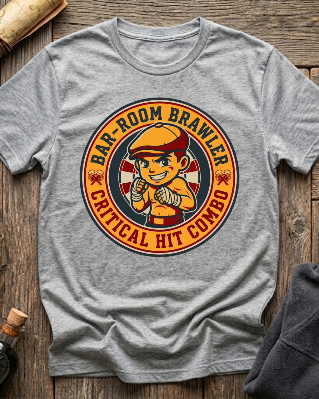 Bar-Room Brawler: Critical Hit Combo T-Shirt