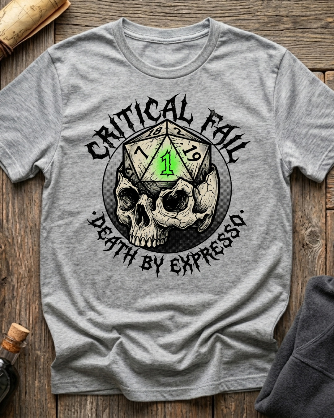 Critical Fail - Death by Espresso T-Shirt