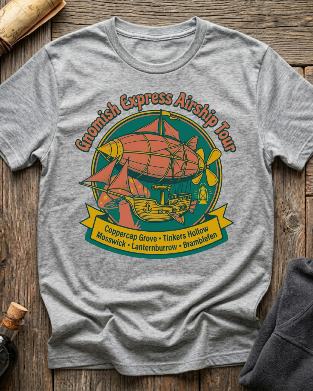 Gnomish Express Airship Tour T-Shirt