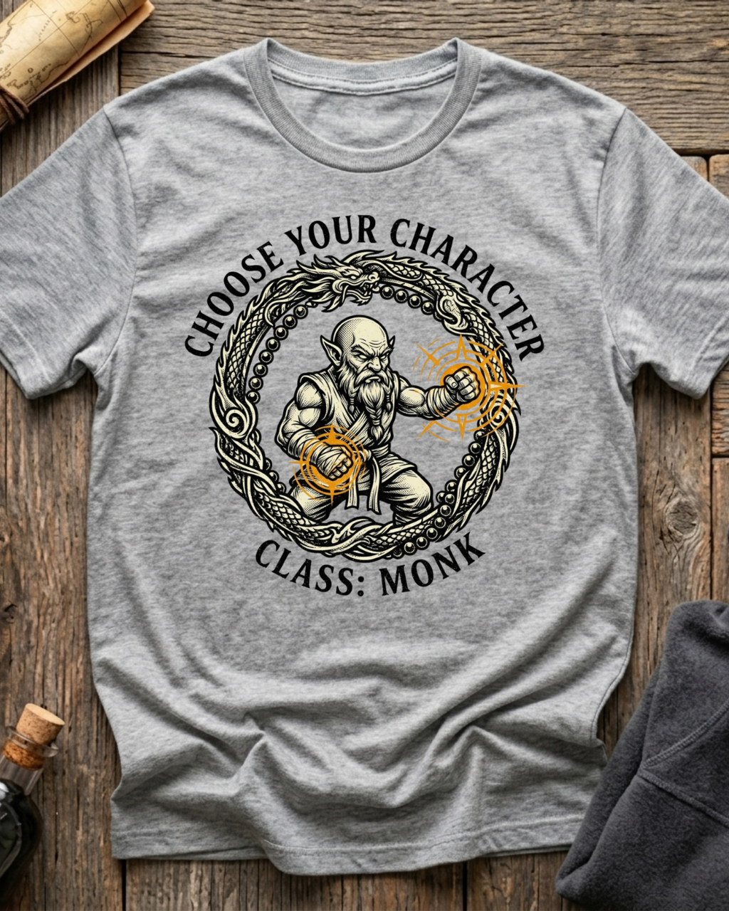 Choose Your Character Class: Monk T-Shirt