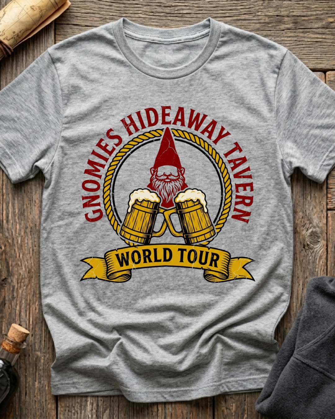 Gnomies Hideaway Tavern World Tour T-Shirt