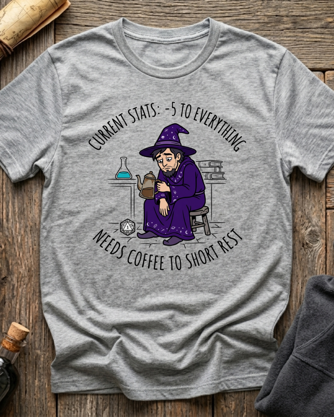 Needs Coffee For Short Rest T-Shirt
