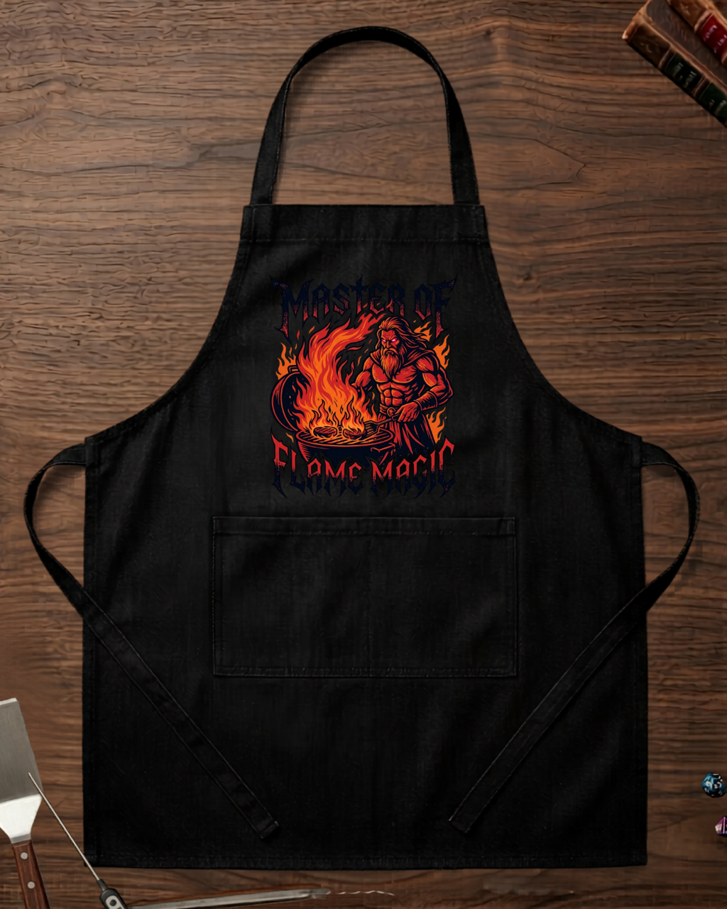 Master Of Flame Magic Organic Apron