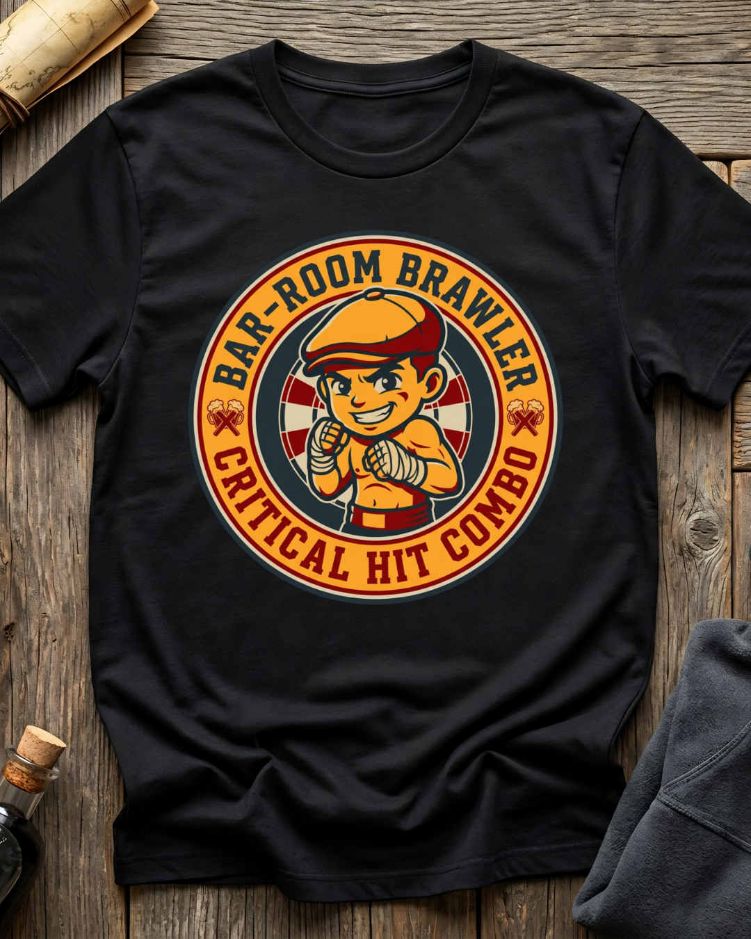 Bar-Room Brawler: Critical Hit Combo T-Shirt