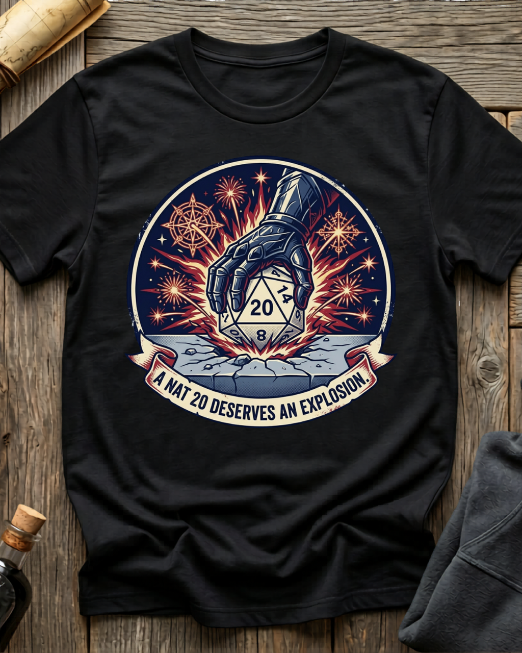 A Nat 20 Deserves An Explosion T-Shirt