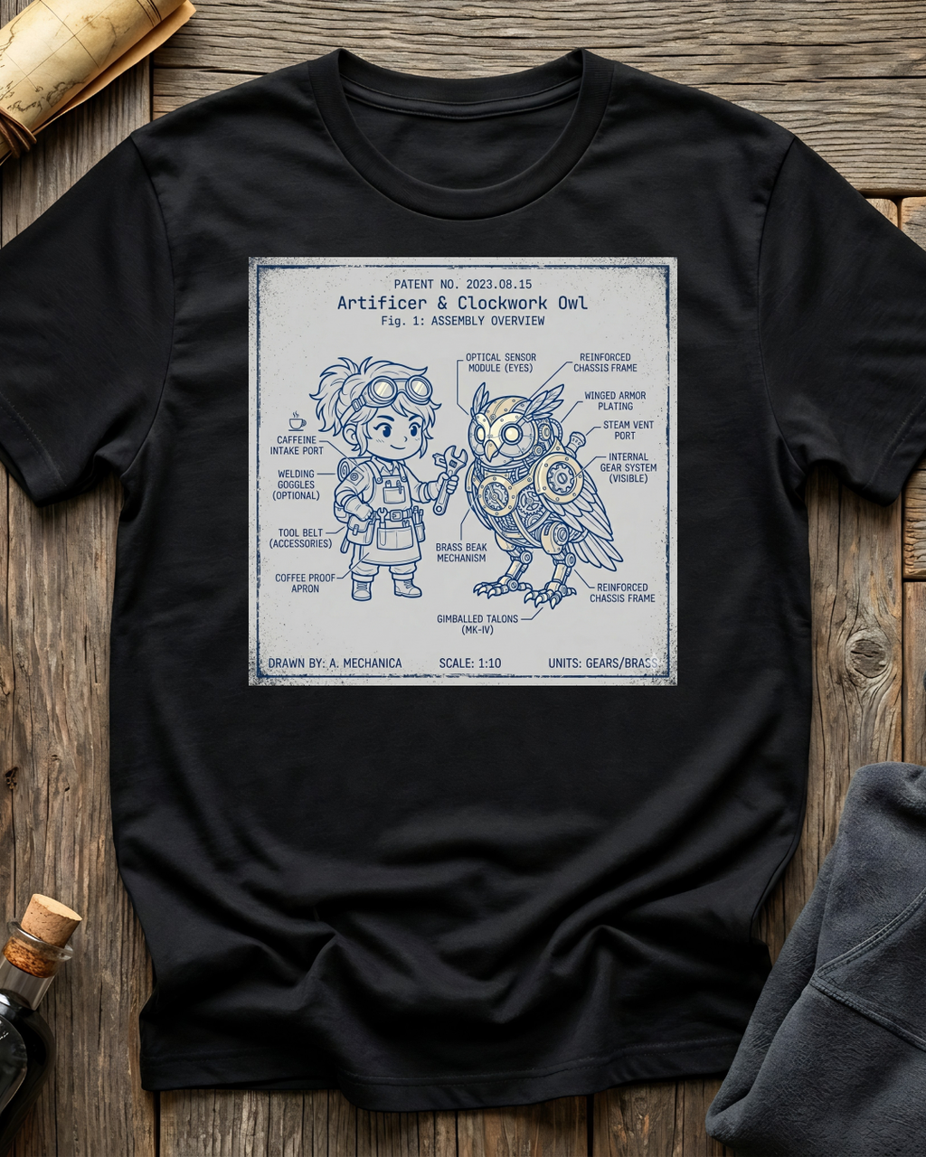 Artificer & Clockwork Owl T-Shirt