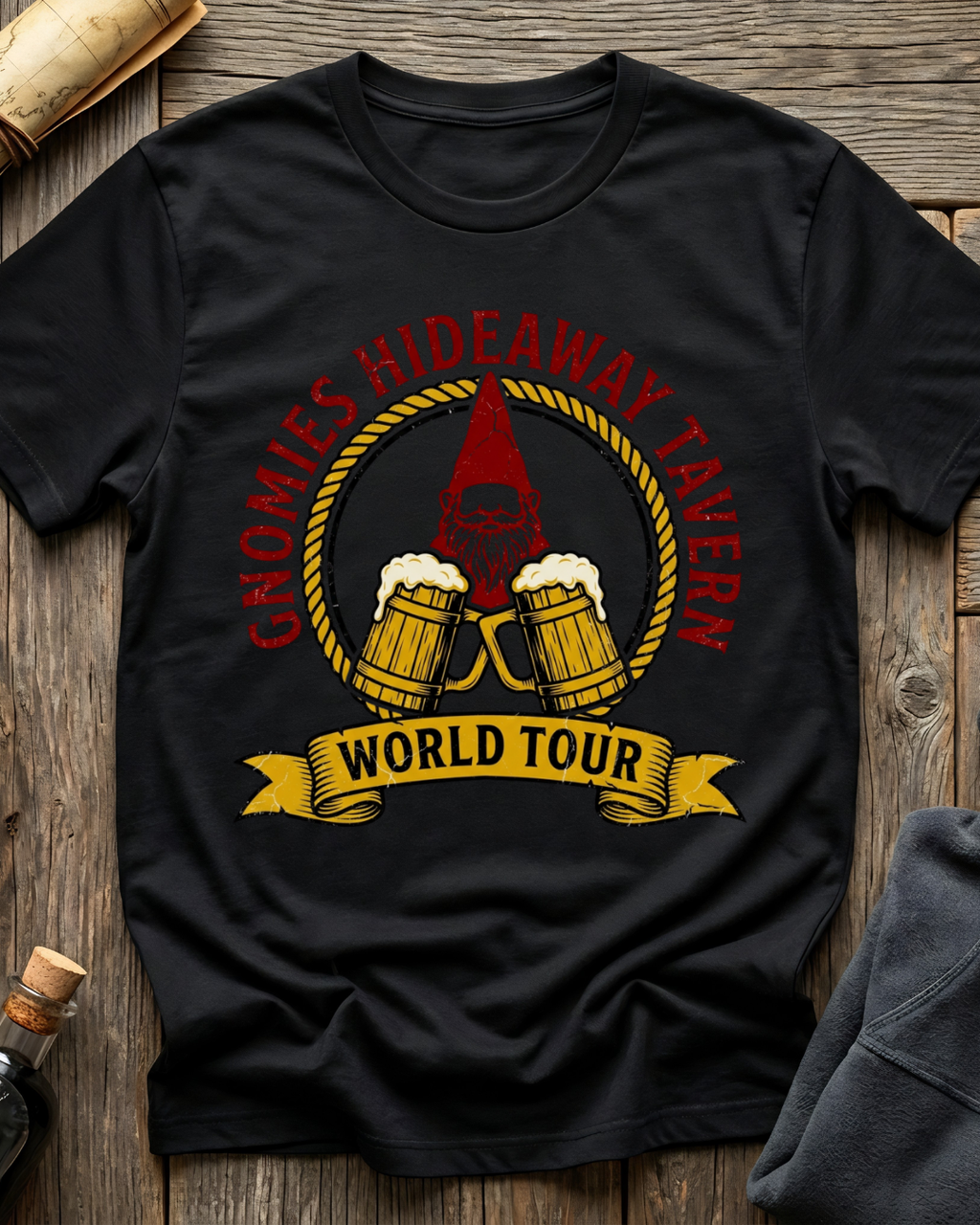 Gnomies Hideaway Tavern World Tour T-Shirt