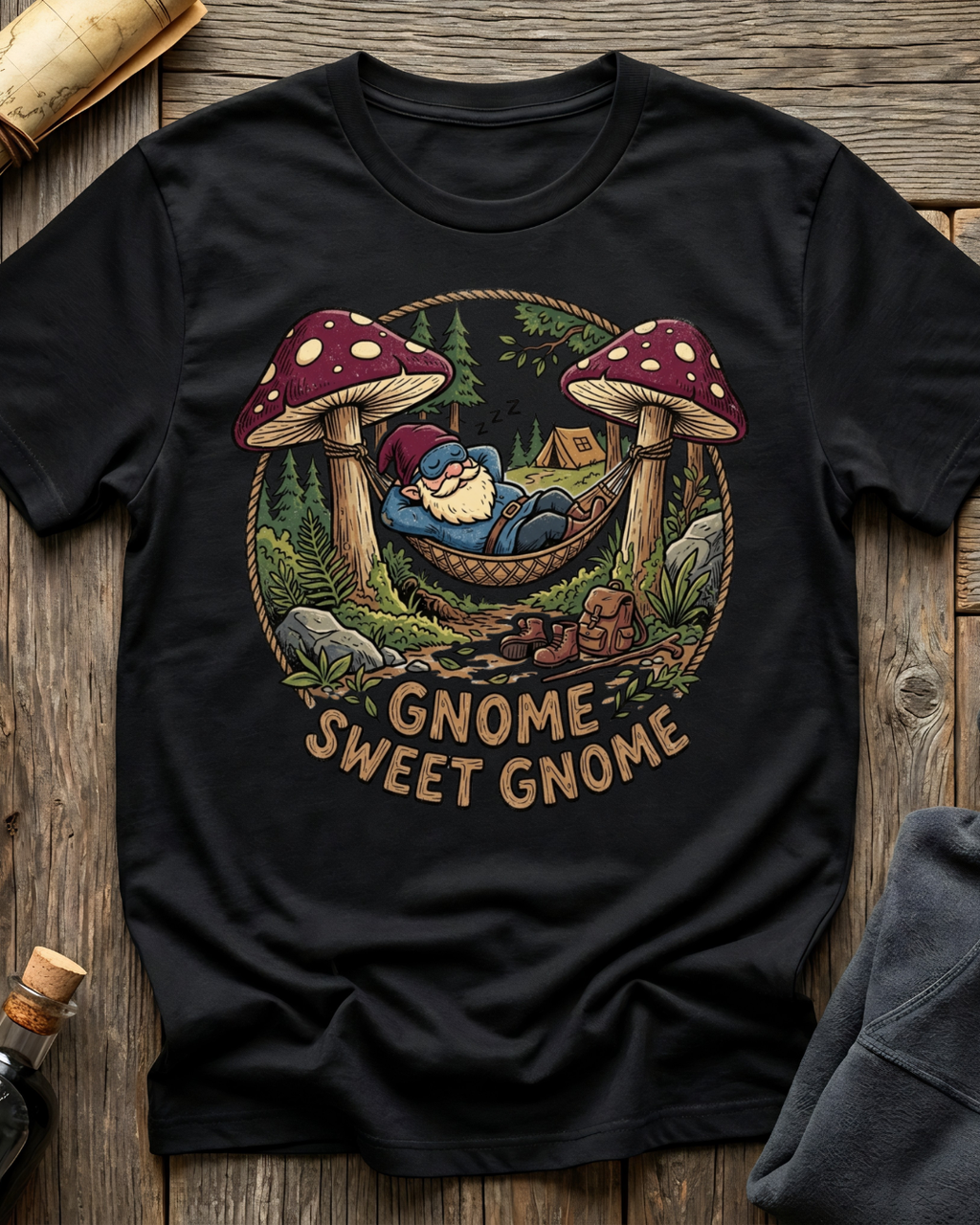 Lounging Gnome Sweet Gnome T-Shirt