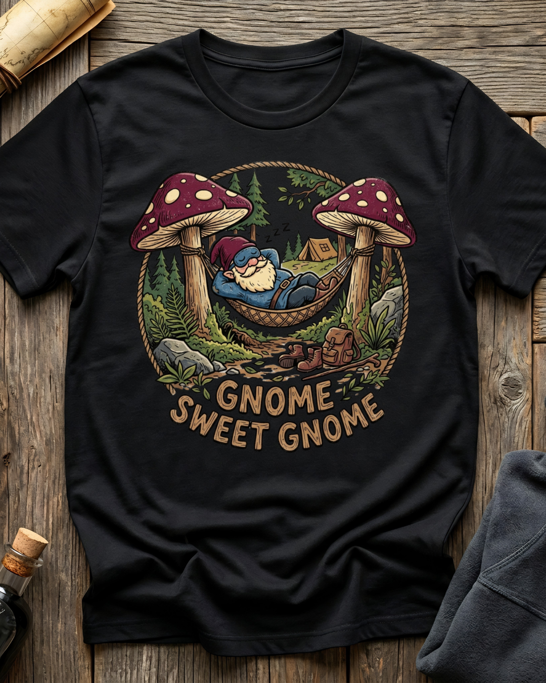 Lounging Gnome Sweet Gnome T-Shirt