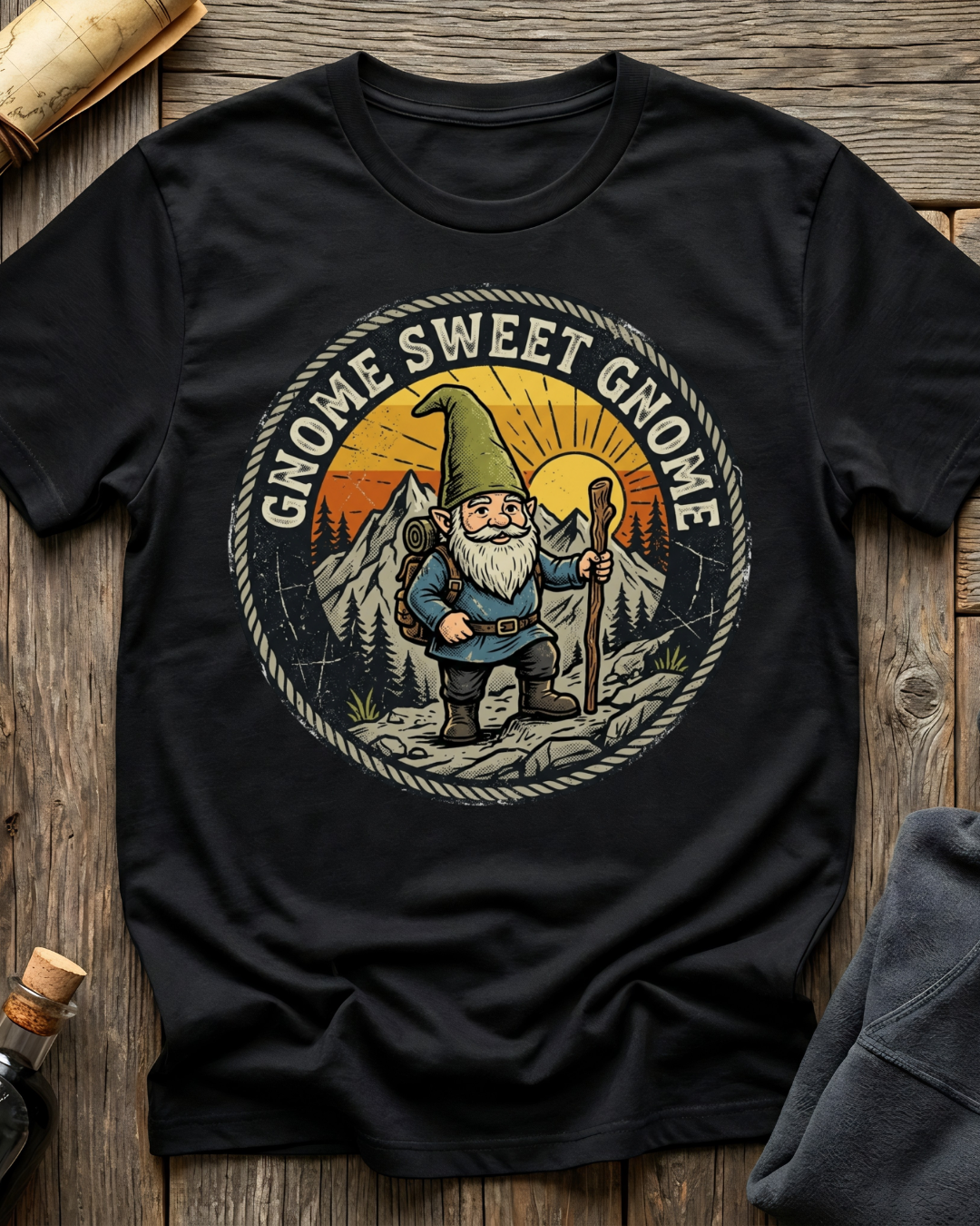 Hiking Gnome Sweet Gnome T-Shirt