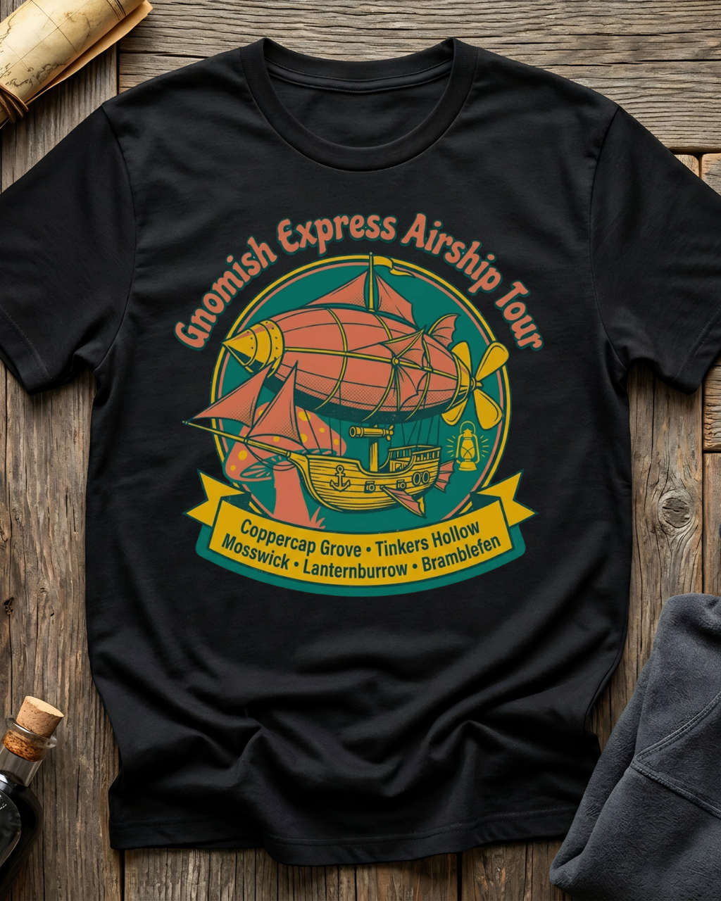 Gnomish Express Airship Tour T-Shirt