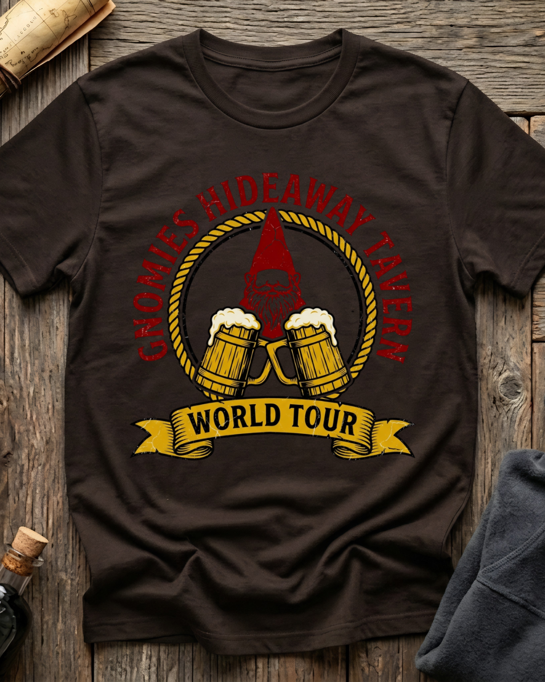 Gnomies Hideaway Tavern World Tour T-Shirt
