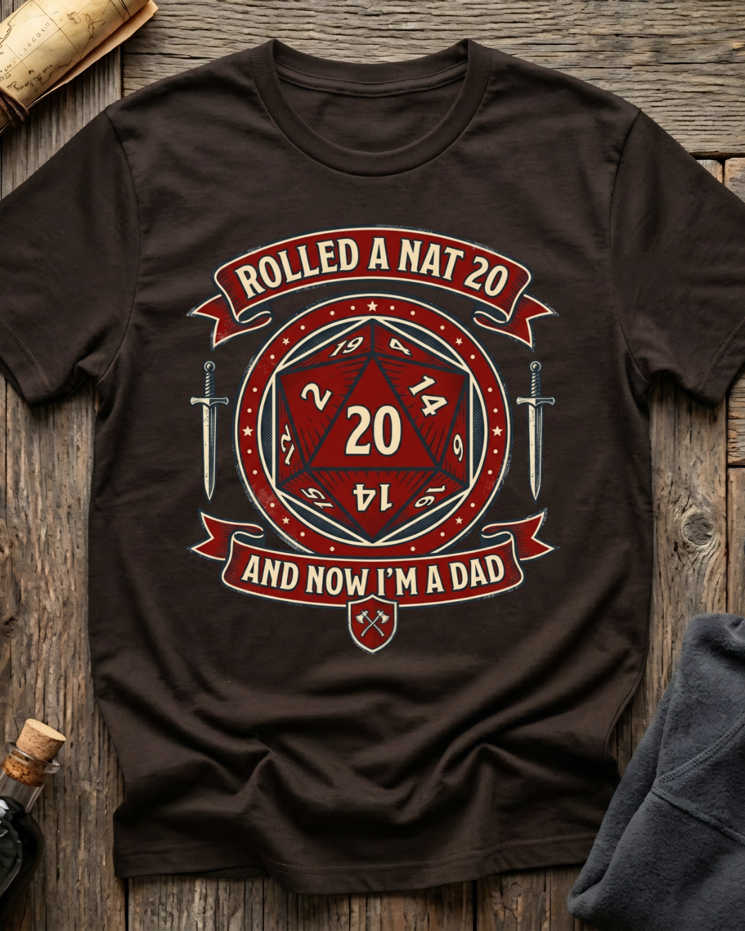 Rolled A Nat 20 And Now I'm A Dad T-Shirt