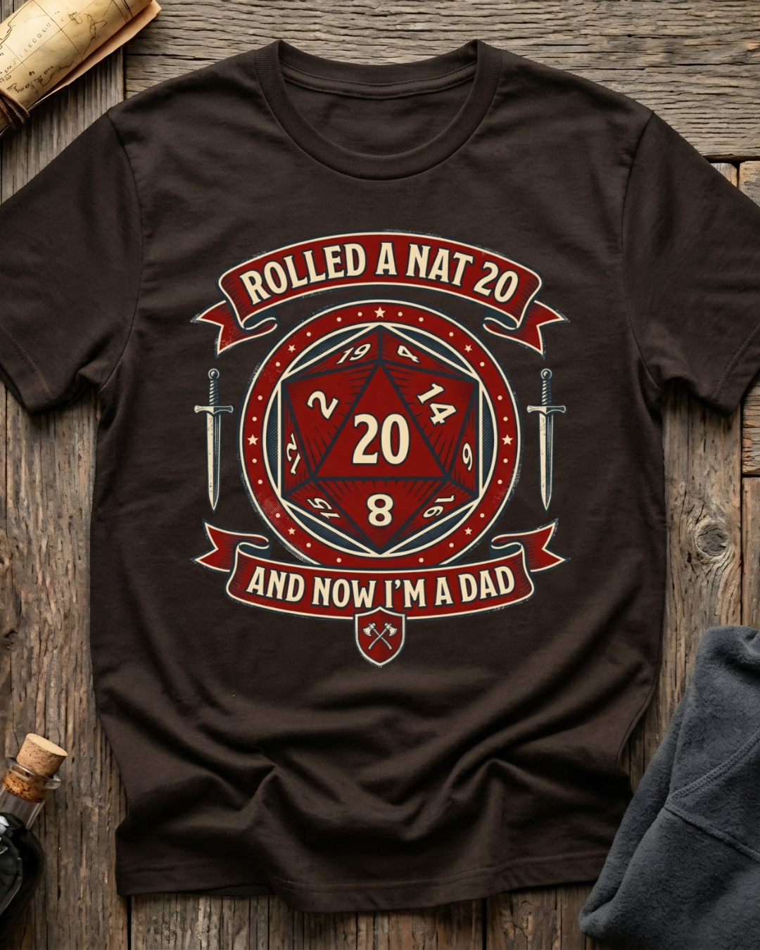 Rolled A Nat 20 And Now I'm A Dad T-Shirt