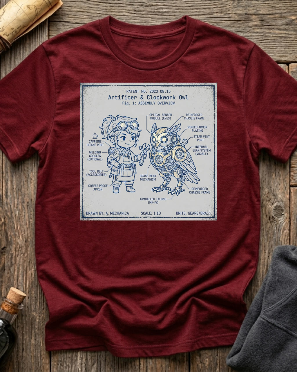 Artificer & Clockwork Owl T-Shirt