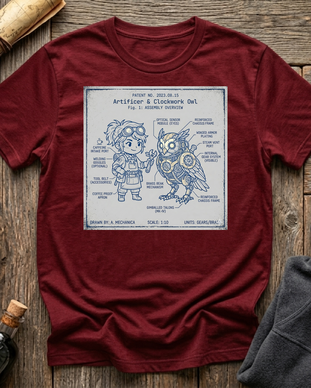 Artificer & Clockwork Owl T-Shirt