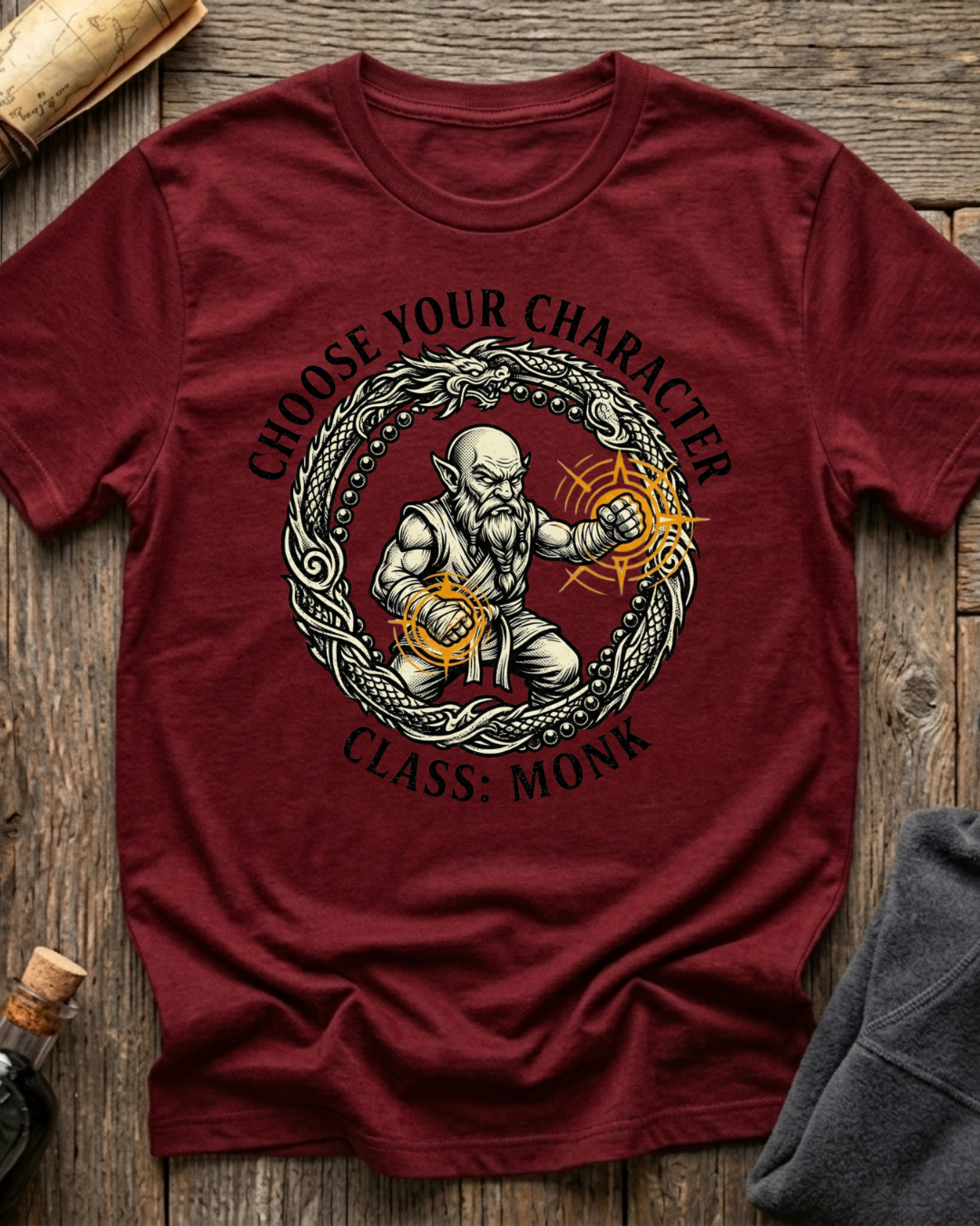 Choose Your Character Class: Monk T-Shirt