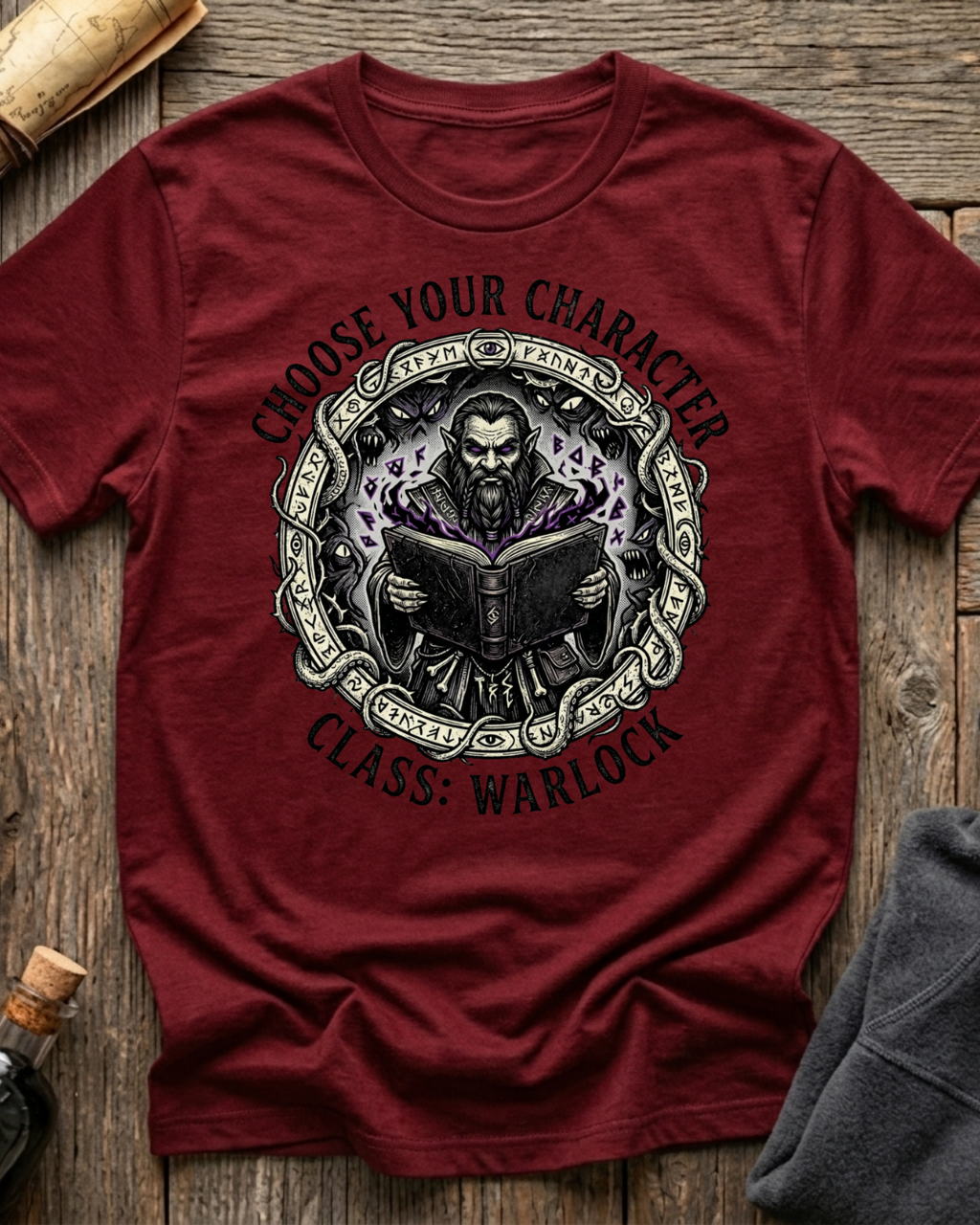 Choose Your Character Class: Warlock T-Shirt