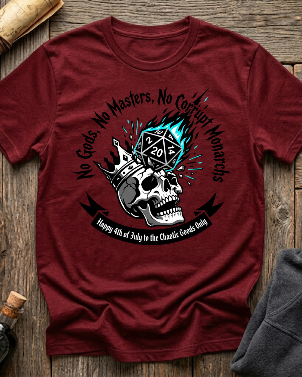 No Gods, No Masters, No Corrupt Monarchs T-Shirt