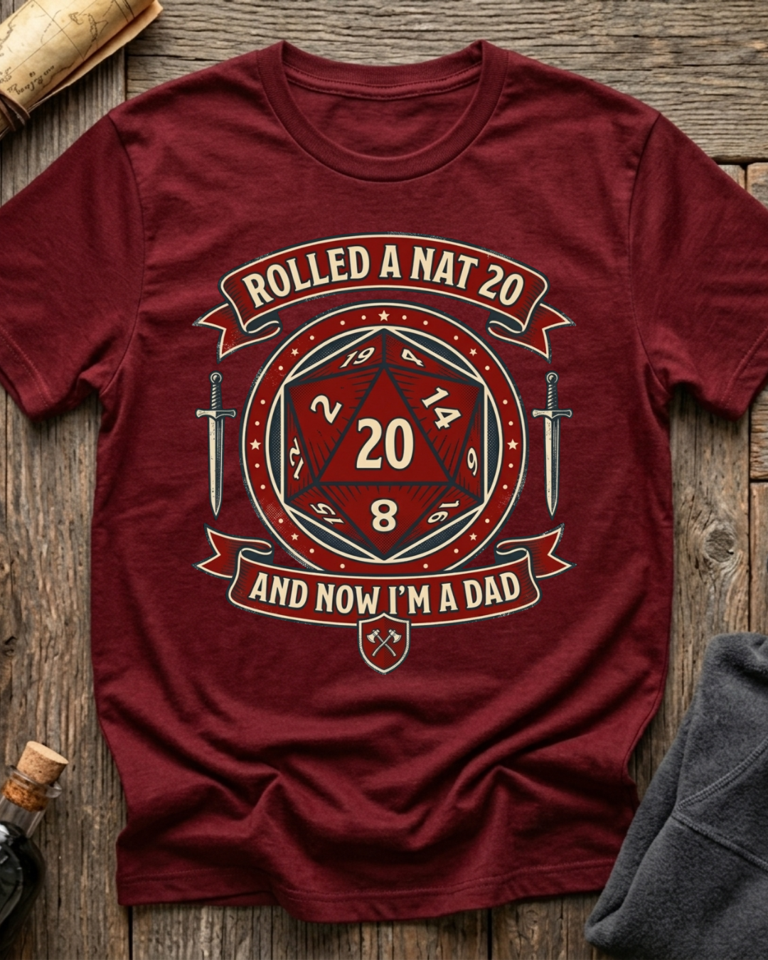 Rolled A Nat 20 And Now I'm A Dad T-Shirt