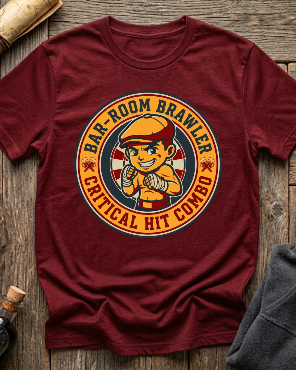 Bar-Room Brawler: Critical Hit Combo T-Shirt