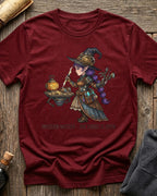 Cardinal t-shirt featuring the Infusion Master design with Sprocket the gnome