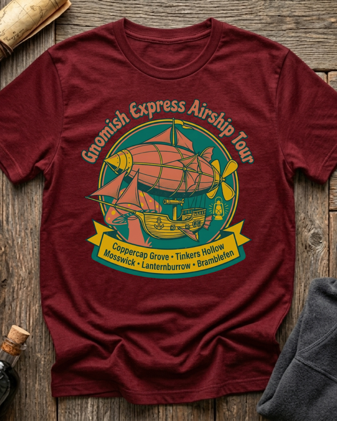 Gnomish Express Airship Tour T-Shirt