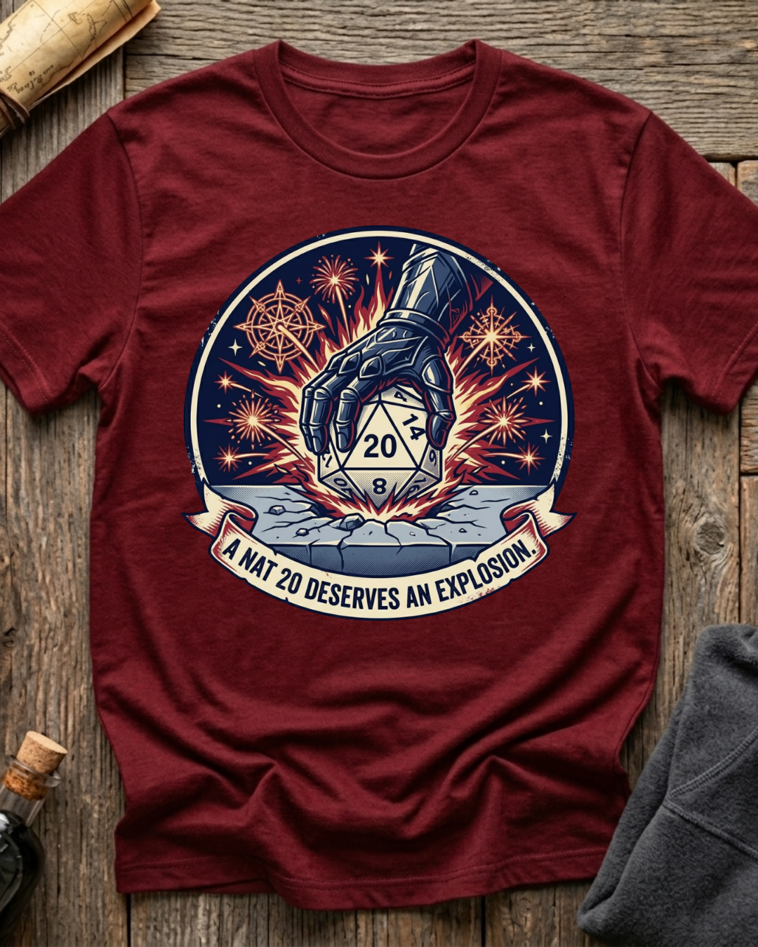 A Nat 20 Deserves An Explosion T-Shirt