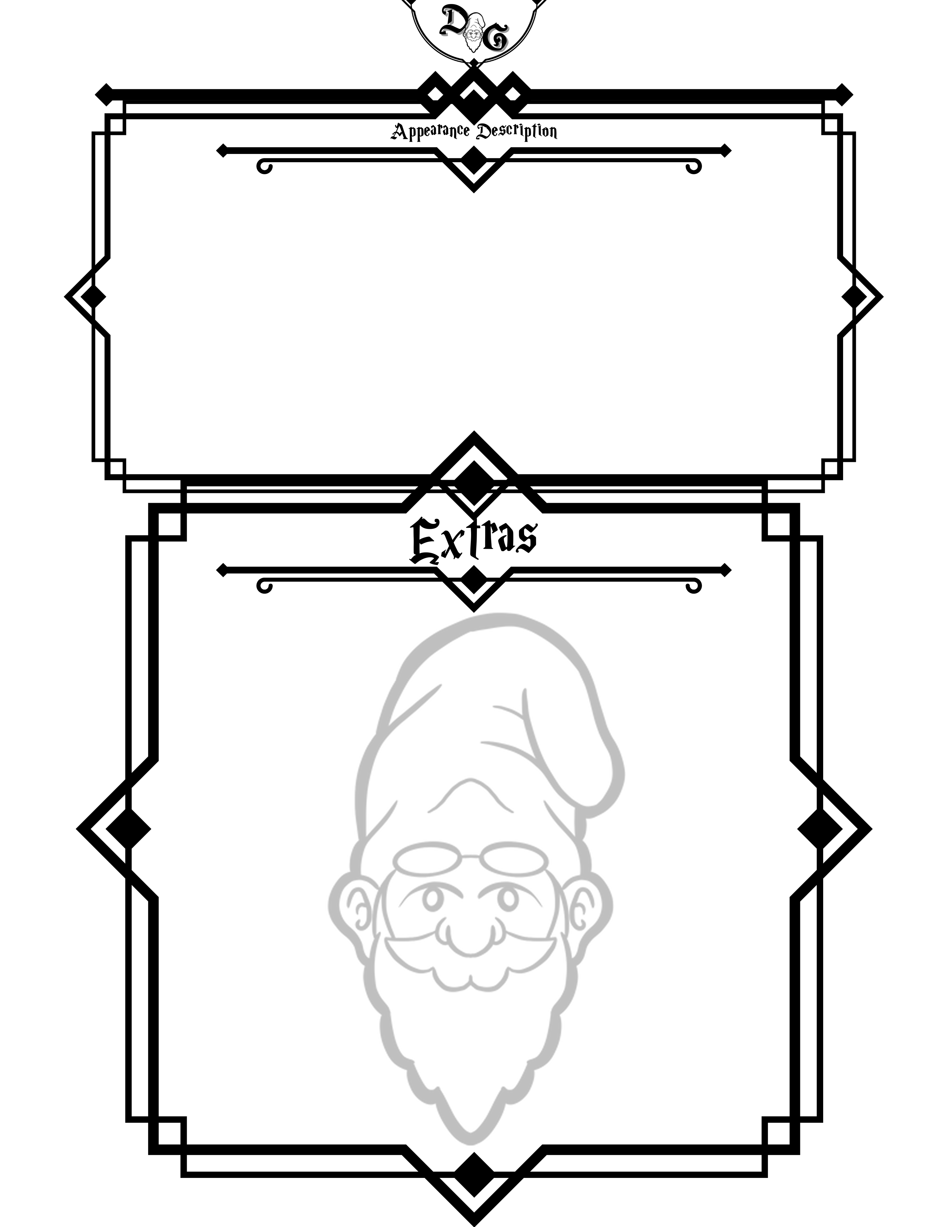Dungeons & Gnomies 5e Character Sheet - Digital Download